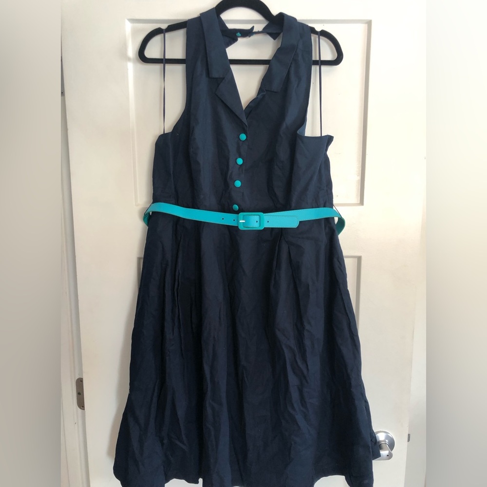 ModCloth Rockabilly Fit and Flare Swing Halter Dress